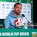 Jordan Henderson #14 of England speaks to the media during a press conference ahead of the FIFA World Cup 2026 Round of 16 match between Mexico and England (Photo by Eddie Keogh - The FA/The FA via Getty Images)