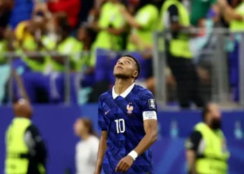 Kylian Mbappe after game