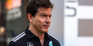 Mercedes AMG Petronas F1 Team CEO and Team Principal Toto Wolff looks on in the paddock during the F1 Grand Prix of Hungary at Hungaroring on July 26, 2026 in Budapest, Hungary. (Photo by Jayce Illman/Getty Images)