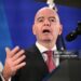 FIFA President Gianni Infantino speaks during a FIFA reception at Trump Tower in New York on July 17, 2026. President Trump will attend the 2026 World Cup Final between Spain and Argentina. (Photo by Mandel NGAN / AFP via Getty Images)