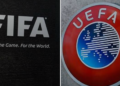 FIFA and UEFA logo. Photo Courtesy: BBC
