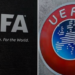 FIFA and UEFA logo. Photo Courtesy: BBC