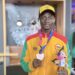 Amadu Mohammed with his Bronze Medal