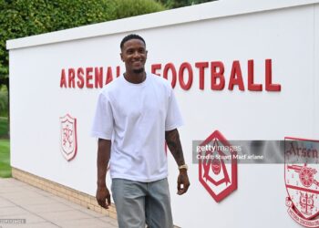 Arsenal defender Ezri Konsa (Photo by Stuart MacFarlane/Arsenal FC via Getty Images)