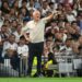 Jose Mourinho, Head Coach of Real Madrid reacts during the LaLiga EA Sports 2026/27 match between Real Madrid and Real Sociedad (Photo by Denis Doyle/Getty Images)