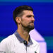 Novak Djokovic reacts against Mariano Navone during a Men's Singles match on Day One of the 2026 US Open at USTA Billie Jean King National Tennis Center on Sunday, August 30, 2026 in Flushing, NY. (Photo by Mike Lawrence/USTA via Getty Images)