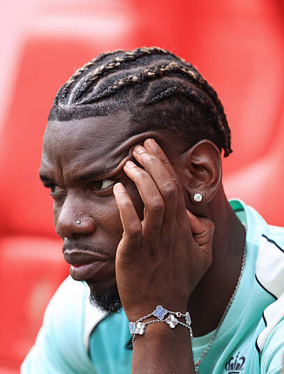 Paul Pogba of AS Monaco looks on before the pre-season friendly match between Liverpool FC and AS Monaco at Anfield on August 9, 2026 in Liverpool, England. (Photo by Simon Stacpoole/Offside/Offside via Getty Images)