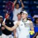 Elena Rybakina of Kazakhstan celebrates defeating Naomi Osaka of Japan in the quarter-final on Day 10 of the National Bank Open (Photo by Robert Prange/Getty Images)