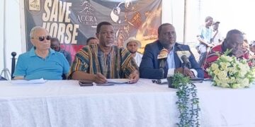 From Left to Right -middle row- Accra Turf Club Chairman Frederick Nuer, Accra Turf Club Board Secretary Sam Newton