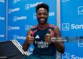 Vinicius Junior player of Real Madrid at his medical examination (Photo by Antonio Villalba/Real Madrid via Getty Images)