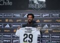 Cape Verde's goalkeeper Vozinha holds his uniform during his presentation as a new Colo Colo player at Monumental Stadium in Santiago on August 4, 2026. Vozinha, goalkeeper and one of the standout players of Cape Verde's surprising run at the 2026 World Cup (Photo by Rodrigo ARANGUA / AFP via Getty Images)