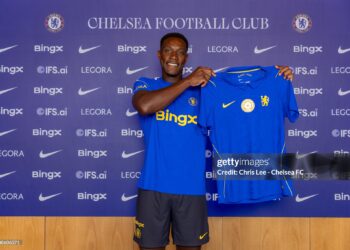 Chelsea signing Danny Welbeck (Photo by Chris Lee - Chelsea FC/Chelsea FC via Getty Images)