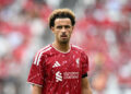 Curtis Jones #17 of Liverpool looks on during the first half of the pre-season friendly match between Liverpool FC and Sunderland AFC at GEODIS Park on July 25, 2026 in Nashville, Tennessee. (Photo by Bill Barrett/ISI Photos/ISI Photos via Getty Images)