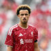 Curtis Jones #17 of Liverpool looks on during the first half of the pre-season friendly match between Liverpool FC and Sunderland AFC at GEODIS Park on July 25, 2026 in Nashville, Tennessee. (Photo by Bill Barrett/ISI Photos/ISI Photos via Getty Images)