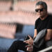 Father of Barcelona's player Lionel Messi, Jorge Horacio Messi, attends a training session of Barcelona at the Parc des Princes stadium in Paris on April 14, 2015, on the eve of the UEFA Champions League quarter final first leg football match Paris against Barcelona. AFP PHOTO / FRANCK FIFE (Photo by FRANCK FIFE / AFP via Getty Images)