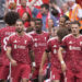 Liverpool's Alexander Isak celebrates scoring their side's first goal of the game during the pre-season friendly match at Anfield, Liverpool. Picture date: Sunday August 9, 2026. (Photo by Peter Byrne/PA Images via Getty Images)