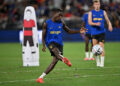 Nicolas Jackson of Chelsea during a training session (Photo by Darren Walsh/Chelsea FC via Getty Images)