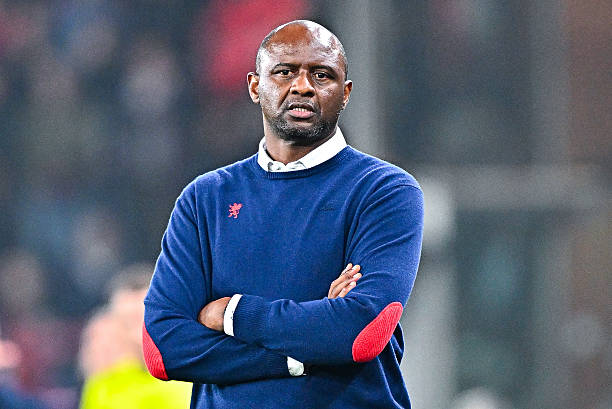 Patrick Vieira, head coach of Genoa, looks on during the Serie A match between Genoa CFC and US Cremonese at Luigi Ferraris Stadium on October 29, 2025 in Genoa, Italy. (Photo by Simone Arveda/Getty Images)
