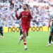 Dominik Szoboszlai of Liverpool celebrates after scoring a goal to make it 2-2 during the Premier League 2026/27 match between Newcastle United and Liverpool FC at St James' Park on August 23, 2026 in Newcastle upon Tyne, United Kingdom. (Photo by Robbie Jay Barratt - AMA/Getty Images)