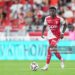 Lamine CAMARA of Monaco during the Ligue 1 McDonald's match between Monaco and Marseille (Photo by Daniel Derajinski/Icon Sport via Getty Images)