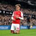 Max Dowman of Arsenal celebrates scoring his team’s first goal during the Carabao Cup Third Round match between Ipswich Town and Arsenal (Photo by David Price/Arsenal FC via Getty Images)