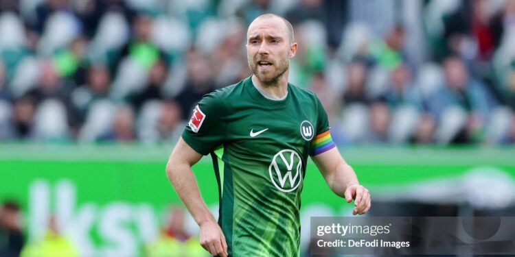 Christian Eriksen of VfL Wolfsburg (Photo by Marco Steinbrenner/DeFodi Images/DeFodi via Getty Images)