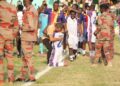 Hearts Coach embracing his player after win. Photo Courtesy: Hearts of Oak x