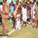 Hearts Coach embracing his player after win. Photo Courtesy: Hearts of Oak x