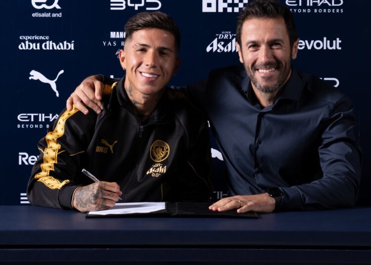 Enzo Fernandez Photo Courtesy: Man City