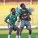 Ibrahim Sulemana, Ernest Nuamah (19) in a training session Photo Courtesy: GFA