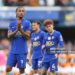 Chelsea's Joao Pedro applauds the fans at the final whistle during the Premier League 2026/27 match between Chelsea FC and Hull City (Photo by Rob Newell - CameraSport via Getty Images)