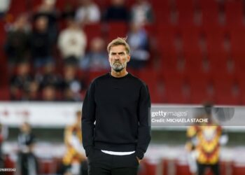 Germany's head coach Juergen Klopp looks on ahead the UEFA Nations League Group A2 between Germany and Greece (Photo by Michaela STACHE / AFP via Getty Images)