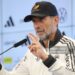 Jürgen Klopp, head coach of Germany, speaks to the media during the presentation of the German UEFA Nations League squad (Photo by Alex Grimm/Getty Images)