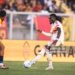 Manu Kone of AS Roma in action during the Serie A match between US Lecce and AS Roma (Photo by Fabio Rossi/AS Roma via Getty Images)