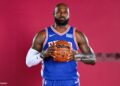 LeBron James #23 of the Philadelphia 76ers poses for a portrait during media day at the Philadelphia 76ers (Photo by Emilee Chinn/Getty Images)