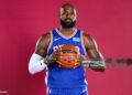 CAMDEN, NEW JERSEY - SEPTEMBER 28: LeBron James #23 of the Philadelphia 76ers poses for a portrait during media day at the Philadelphia 76ers Training Complex on September 28, 2026 in Camden, New Jersey. (Photo by Emilee Chinn/Getty Images)