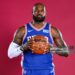LeBron James #23 of the Philadelphia 76ers poses for a portrait during media day at the Philadelphia 76ers (Photo by Emilee Chinn/Getty Images)