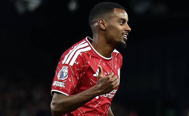 Liverpool's Swedish striker #09 Alexander Isak celebrates scoring the team's second goal during the English Premier League football match between Ipswich Town and Liverpool at Portman Road in Ipswich, eastern England on September 4, 2026. (Photo by Henry Nicholls / AFP via Getty Images) / RESTRICTED TO EDITORIAL USE. No use with unauthorized audio, video, data, fixture lists, club/league logos or 'live' services. Online in-match use limited to 120 images. An additional 40 images may be used in extra time. No video emulation. Social media in-match use limited to 120 images. An additional 40 images may be used in extra time. No use in betting publications, games or single club/league/player publications. /
