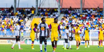 Scene after the final whistle blew. Photo Courtesy: Medeama SC x