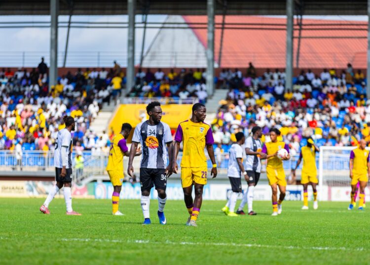 Scene after the final whistle blew. Photo Courtesy: Medeama SC x