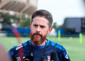 The Gambia head coach Johnathan McKinstry Photo Courtesy: Chris Omollo