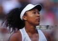 Naomi Osaka of Japan looks on against Elena Rybakina of Kazakhstan during their Women's Singles Fourth Round match on Day Nine of the 2026 US Open (Photo by Patrick Smith/Getty Images)