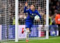 Cole Palmer of Chelsea celebrates scoring his team’s first goal from the penalty spot during the Carabao Cup Third Round match between Chelsea and Leeds United (Photo by Mike Hewitt/Getty Images)