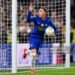 Cole Palmer of Chelsea celebrates scoring his team’s first goal from the penalty spot during the Carabao Cup Third Round match between Chelsea and Leeds United (Photo by Mike Hewitt/Getty Images)