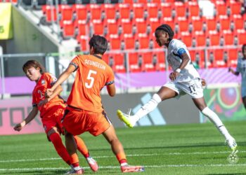 Shot from Black Princesses 3-1 win over South Korea at Under 20 Women's World Cup Photo Courtesy: GFA