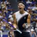 Ben Shelton of the United States reacts against Denis Shapovalov of Canada during their Men's Singles Third Round match on Day Six of the 2026 US Open (Photo by Mike Stobe/Getty Images)