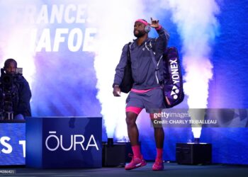 Frances Tiafoe (Photo by CHARLY TRIBALLEAU / AFP via Getty Images)