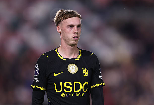 Cole Palmer of Chelsea reacts during the Premier League 2026/27 match between Brentford and Chelsea FC at Gtech Community Stadium on September 18, 2026 in Brentford, England. (Photo by Ryan Pierse/Getty Images)