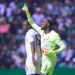 PUEBLA, MEXICO - MAY 22: Solomon Agbasi of Ghana reacts during the international friendly match between Mexico and Ghana at Estadio Cuauhtémoc on May 22, 2026 in Puebla, Mexico. (Photo by Hector Vivas/Getty Images)