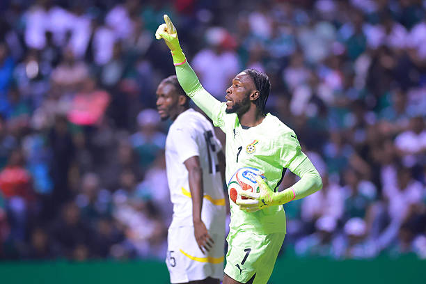 PUEBLA, MEXICO - MAY 22: Solomon Agbasi of Ghana reacts during the international friendly match between Mexico and Ghana at Estadio Cuauhtémoc on May 22, 2026 in Puebla, Mexico. (Photo by Hector Vivas/Getty Images)